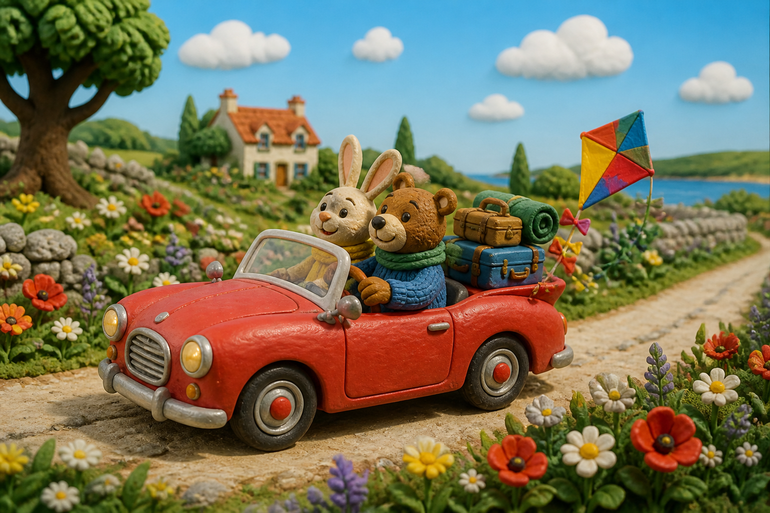 Artwork for a future ISaySo story, The Little Roadster.