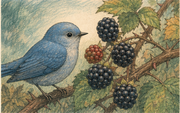 Artwork for a future ISaySo story, Bramble & Blue.